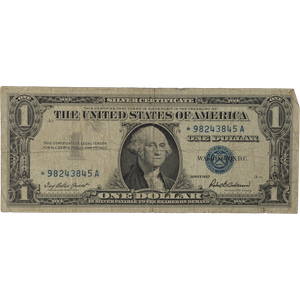 1957 $1 Silver Certificate, Star Note VG Main Image