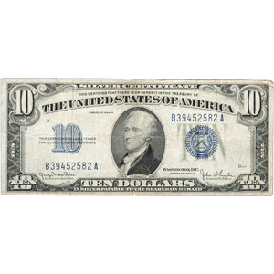 1934D $10 Silver Certificate Main Image