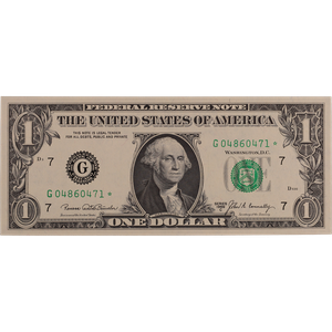 Series 1969C $1 Federal Reserve Star Note Main Image