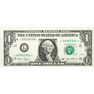 2003 $1 Federal Reserve Star Note, Crisp Uncirculated Main Image