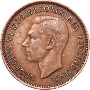 1937-1948 King George VI Penny Main Image