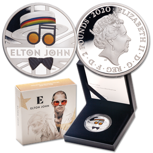 2020 Great Britain 1 oz. Silver £2 Music Legends: Elton John Main Image