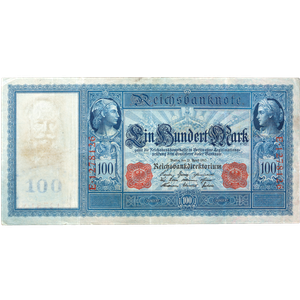 1910 Germany 100 Mark Bank Note Main Image