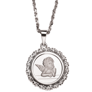 Silver Guardian Angel Necklace | Littleton Coin Company