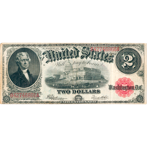 1917 $2 Legal Tender Note Main Image