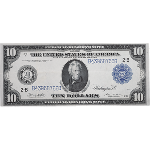 1914 $10 Federal Reserve Note Main Image