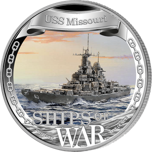 2021 Niue 1 oz. Silver $1 Ships of War - USS Missouri Main Image