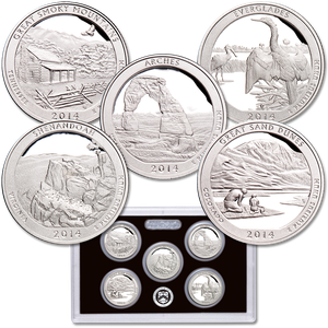 2014-S America's National Park Quarters Silver Proof Set Main Image