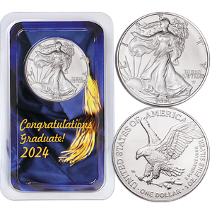 2024 American Silver Eagle in Graduation Showpak Main Image