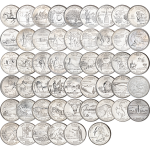 1999-2008 "P" Mint Statehood Quarters Set (50 coins) Main Image