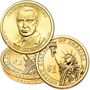 2014 P&D Warren G. Harding Presidential Dollar Set Main Image
