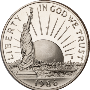 1986 D STATUE of LIBERTY Half Dollar Commemorative BU Free Shipping With 5  Items