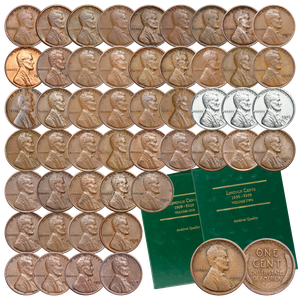 1909-1958 Lincoln Cent Collection with Folders Main Image