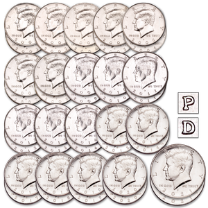 2002-2021 P&D Kennedy Half Dollar Set Main Image