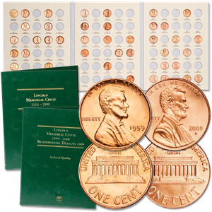 1959-2008 Complete Year Set of Lincoln Memorial Cents Main Image