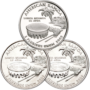 2009 PDS American Samoa Quarter Set (3 coins) Main Image