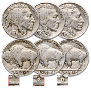 Buffalo Nickel All-Mint Set Main Image