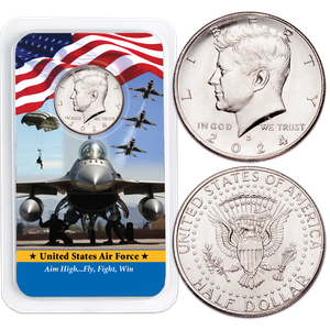 2024 Kennedy Half Dollar in U.S. Air Force Showpak Main Image