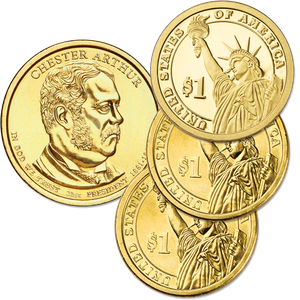 2012 PDS Chester A. Arthur Presidential Dollar Set (3 coins) Main Image