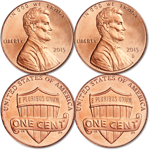 2015 P&D Lincoln Head Cent Set Main Image
