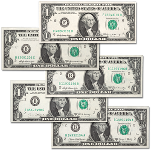 1969 $1 Federal Reserve Note Set Main Image