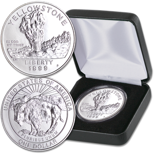 1999-P Yellowstone Silver Commemorative Dollar Main Image