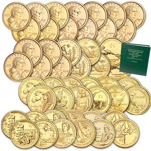 Deluxe 2000-2019 P, D & S Sacagawea Dollar Coins in Dansco Album #8183