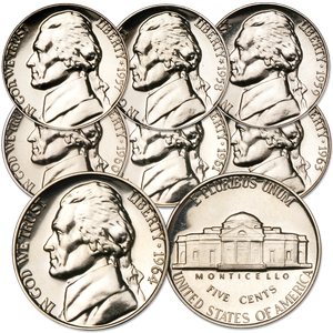1957-1964 "P" Mint Jefferson Nickel Set Main Image