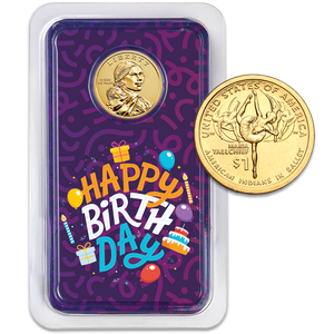 2023 Native American Dollar Happy Birthday Showpak Main Image