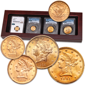 1866-1908 Gold Liberty Head Denomination Set with Case Main Image