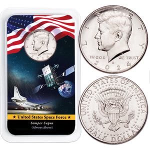 2024 Kennedy Half Dollar in U.S. Space Force Showpak Main Image