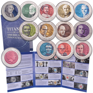2020-2021 Complete Titans of American Innovation Set with Folder Main Image