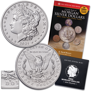 2021-D Morgan Silver Dollar with Guidebook Main Image
