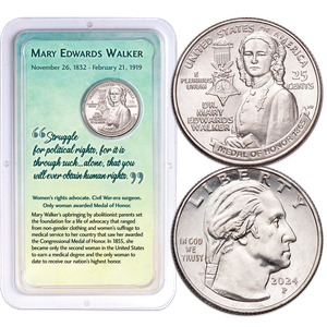 2024 Dr. Mary Edwards Walker U.S. Women Quarter in Showpak Main Image