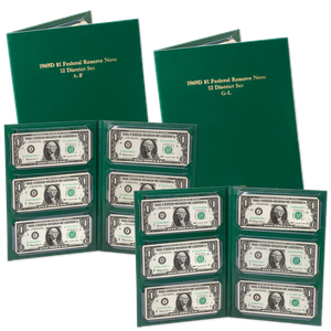 Complete 12 District Set of 1963 $1 Federal Reserve Star Notes Main Image