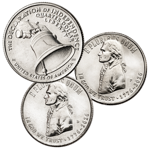 2026 P&D Declaration of Independence Semiquincentennial Quarters