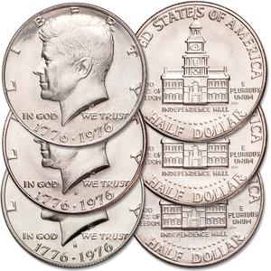 1976 PDS Bicentennial Kennedy Half Dollar Set Main Image