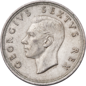 1951 South Africa Silver 5 Shillings Main Image