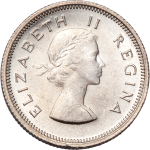 1953-1960 South Africa Silver Sixpence Main Image