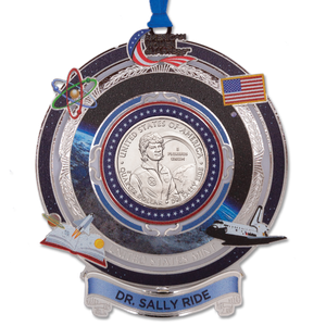 2022 Dr. Sally Ride U.S. Women Quarter Holiday Ornament Main Image