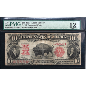 1901 $10 Legal Tender "Bison" Note Main Image