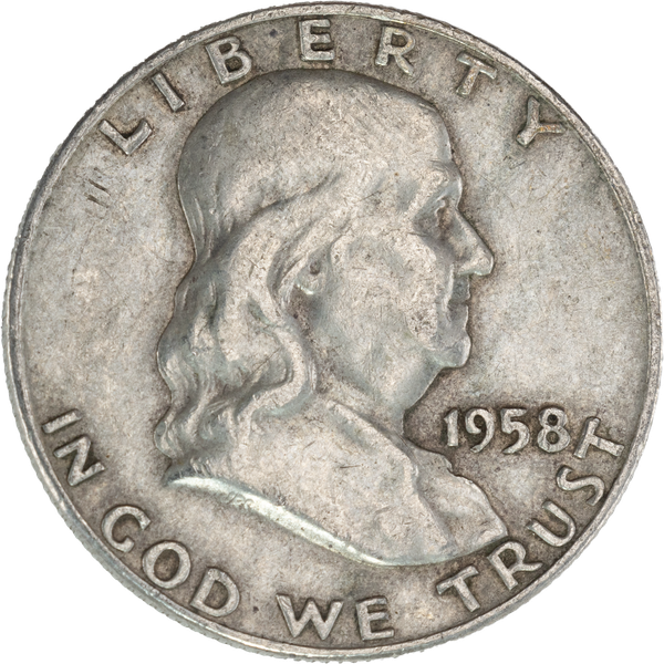 1958-D Franklin Half Dollar