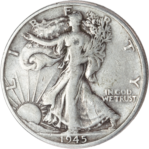 1945-D Liberty Walking Half Dollar CIRC