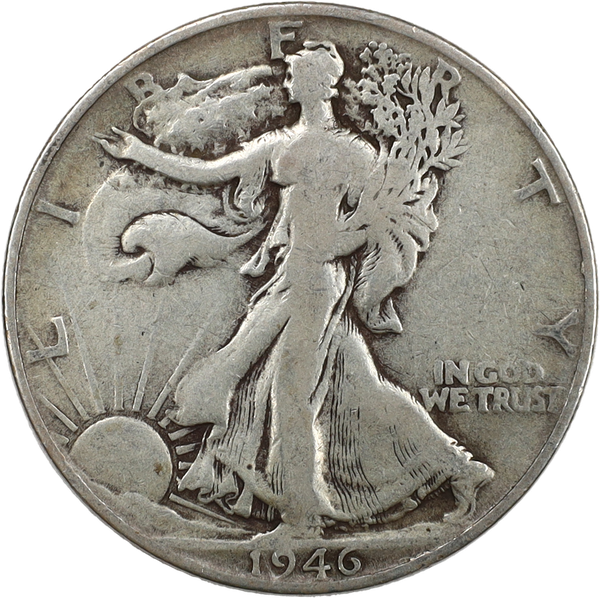 1946-S Liberty Walking Half Dollar VG