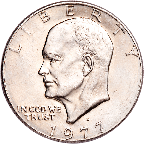 1977-D Eisenhower Dollar, Copper-Nickel Clad MS60