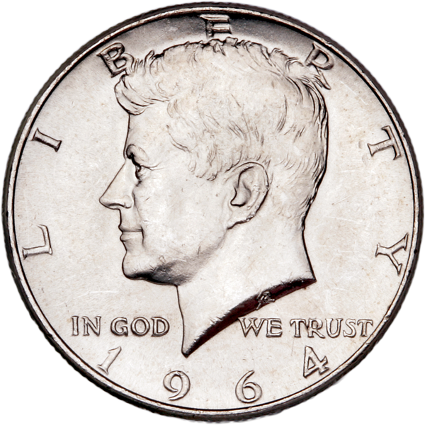 1964 90% Silver Kennedy Half Dollar