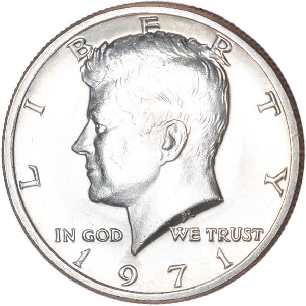 1971 Kennedy Half Dollar MS60