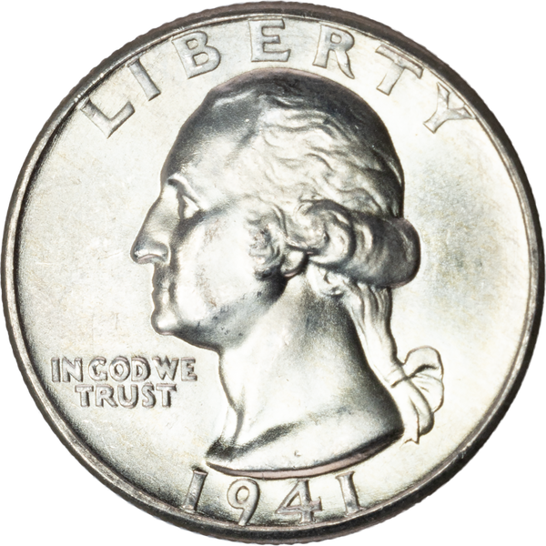 1941-D Washington Silver Quarter