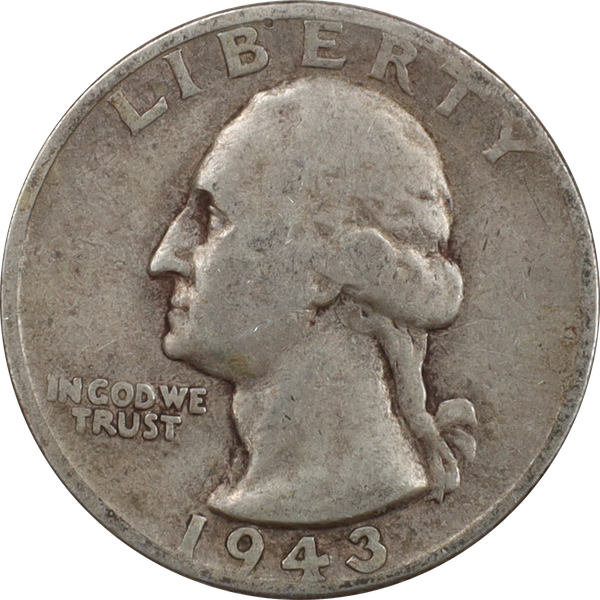 1943-S Washington Silver Quarter, Good