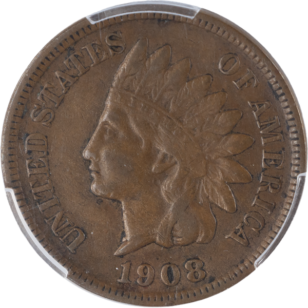1908-S Indian Head Cent, Variety 3, Bronze